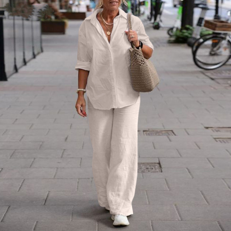Retro Trousers Shirt Two Piece - Shirt Camp Collar recension och pris
