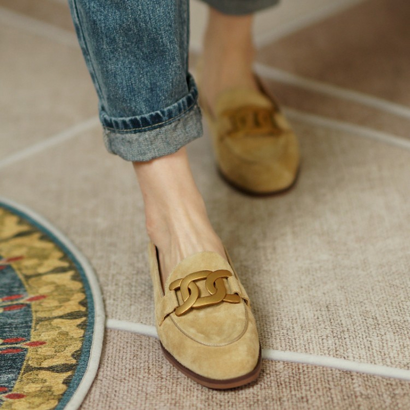 Suede Leather Women Loafers Sp - Casual Sandal Leather recension och pris