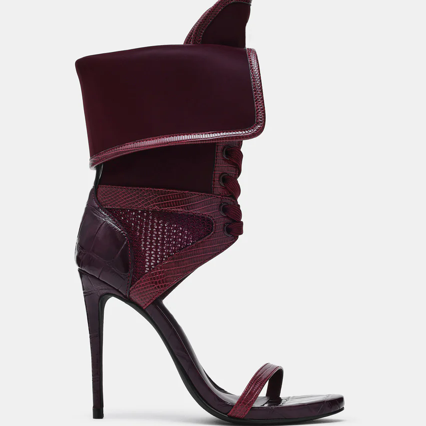 Women Open Toe Stilettos Lace  - Casual Sandal Leather recension och pris