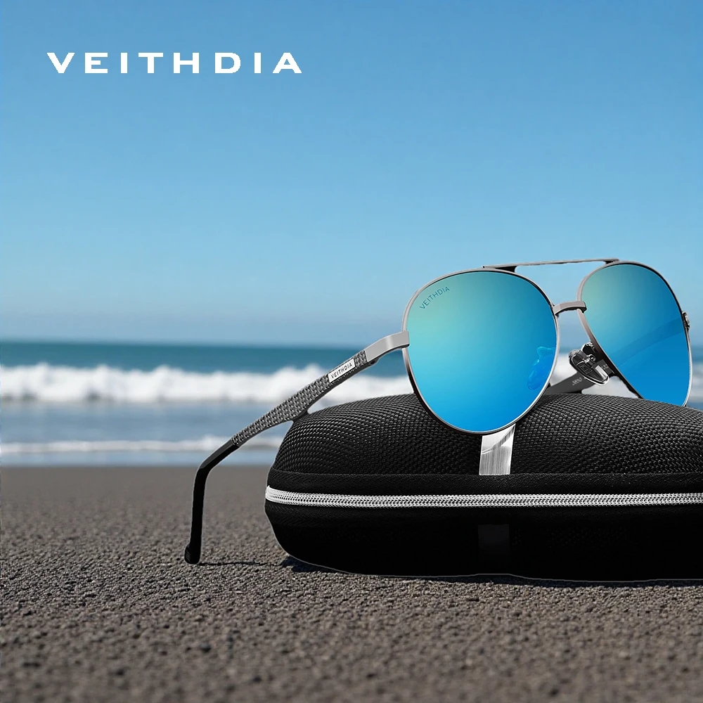 VEITHDIA Pilot Sunglasses Alum - Sunglasses Aviator Polarized recension och pris